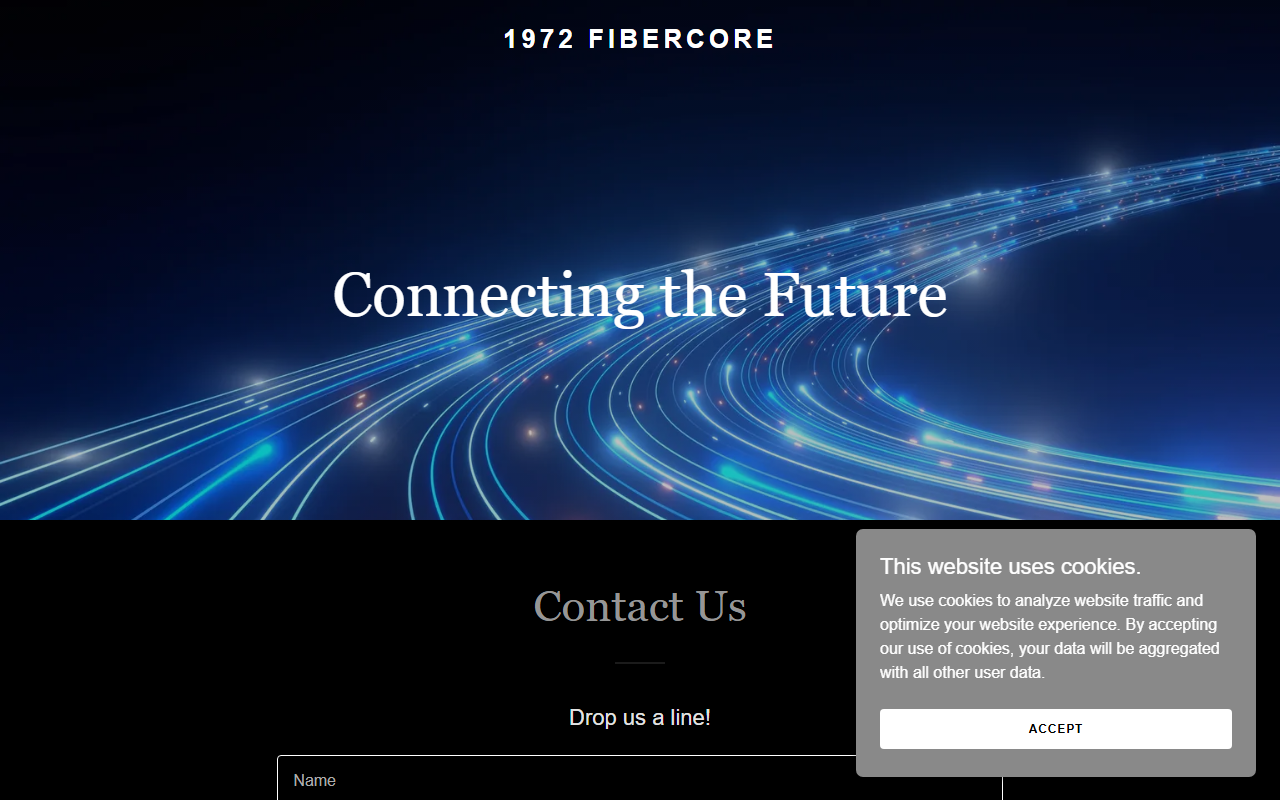 1972fibercore.com screenshot