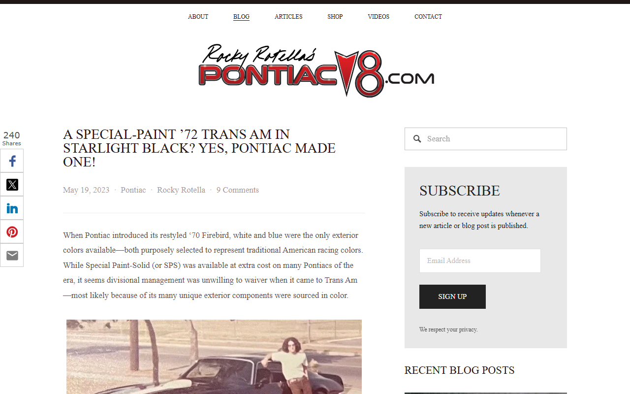 1972transam.com screenshot