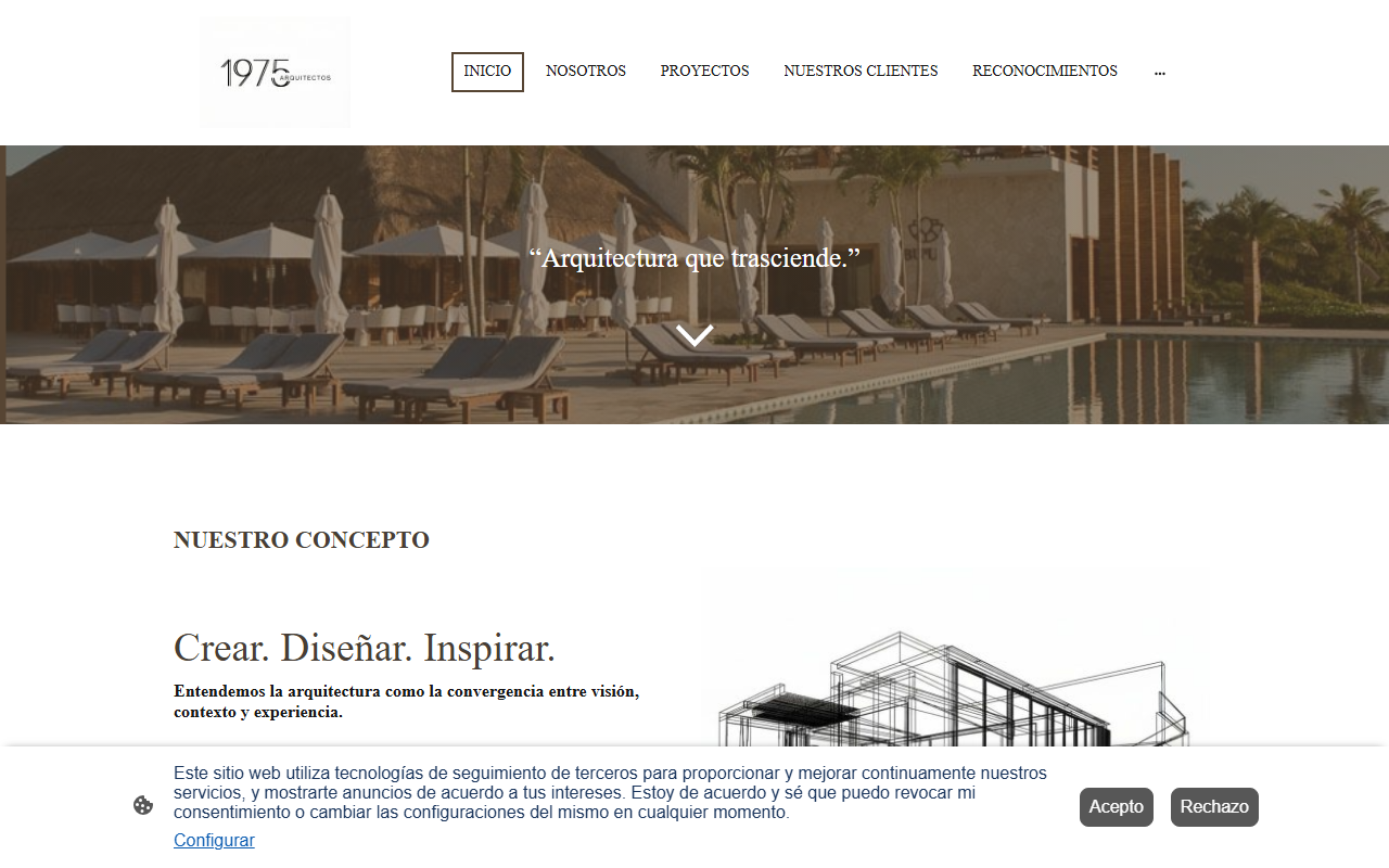 1975arquitectos.com screenshot