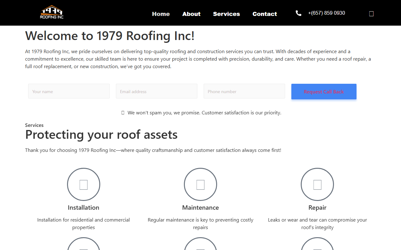 1979roofing.com screenshot