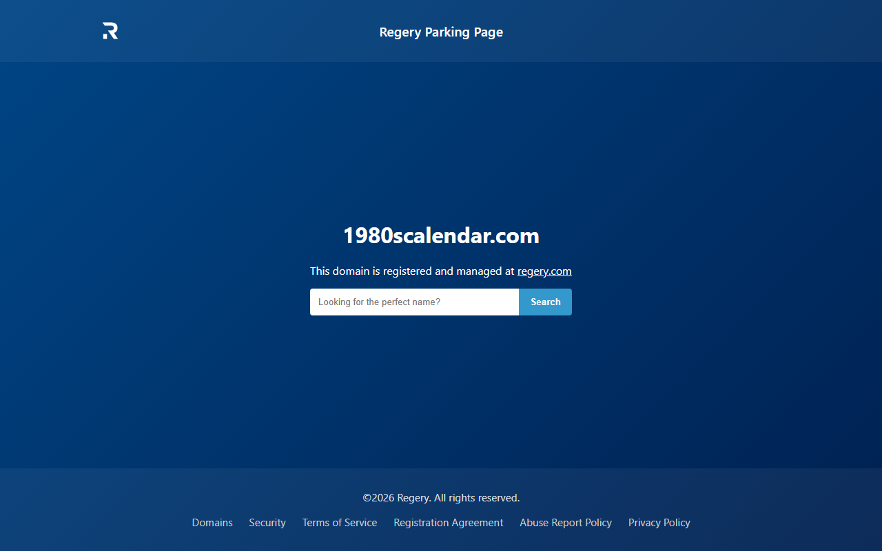 1980scalendar.com screenshot