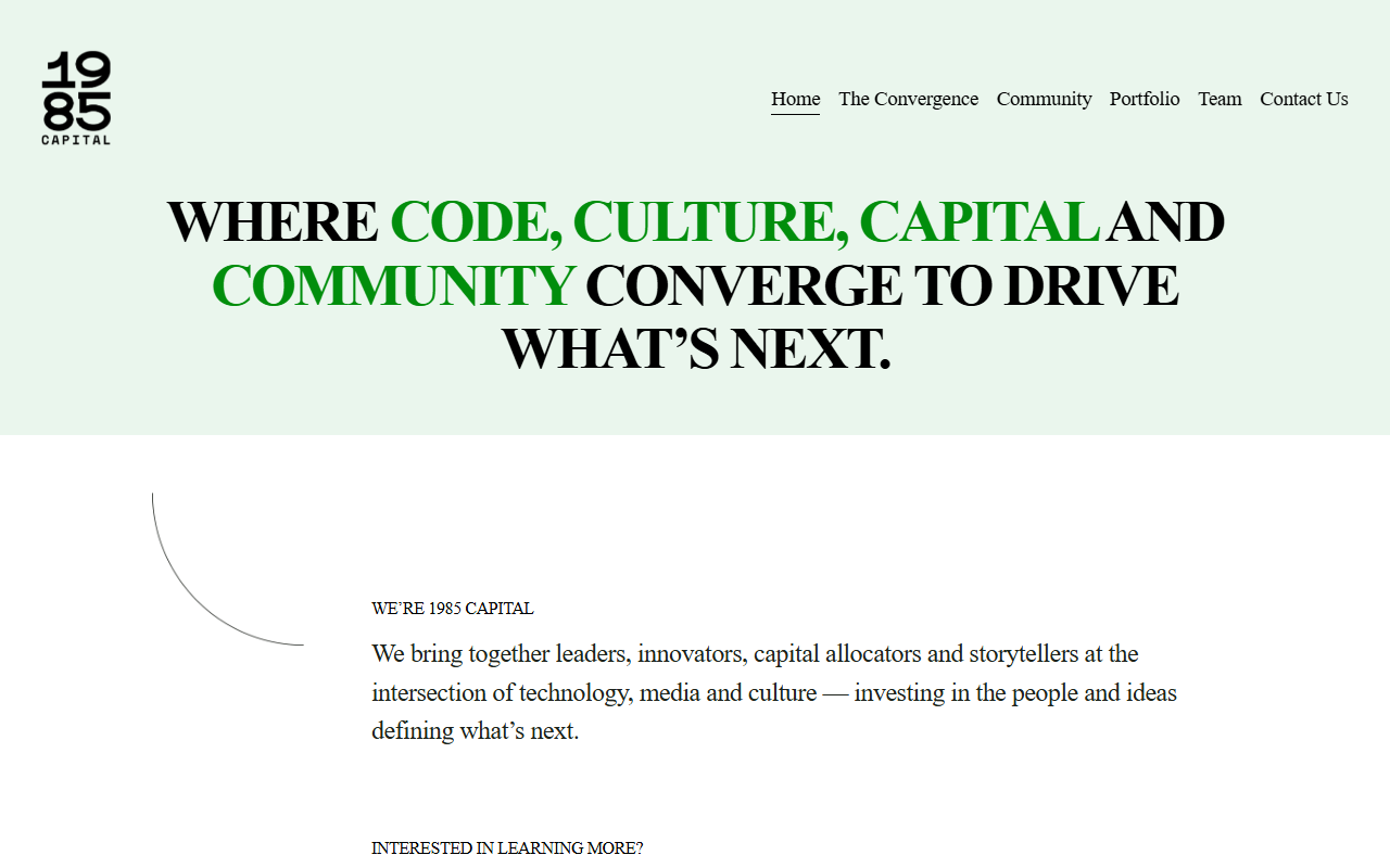 1985capital.com screenshot