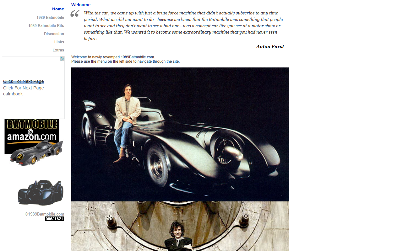 1989batmobile.com screenshot