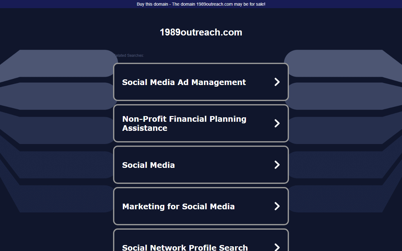 1989outreach.com screenshot