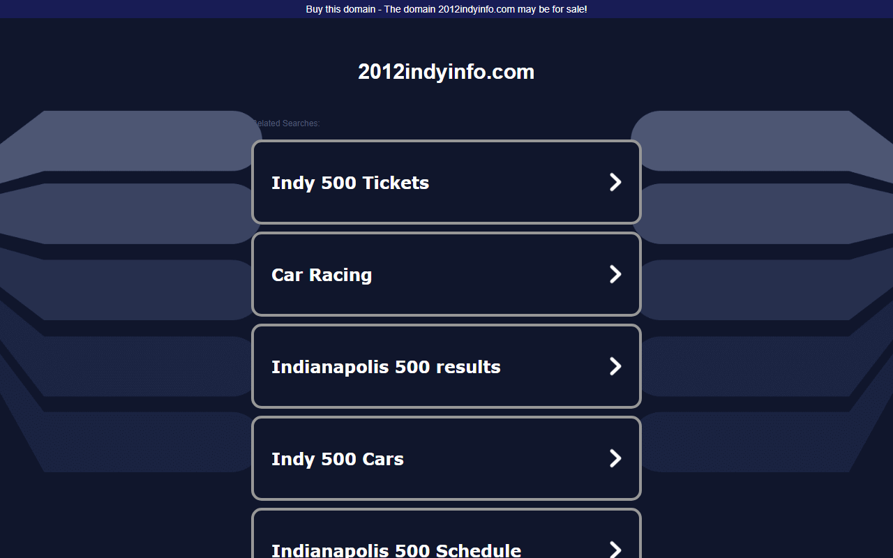 2012indyinfo.com screenshot