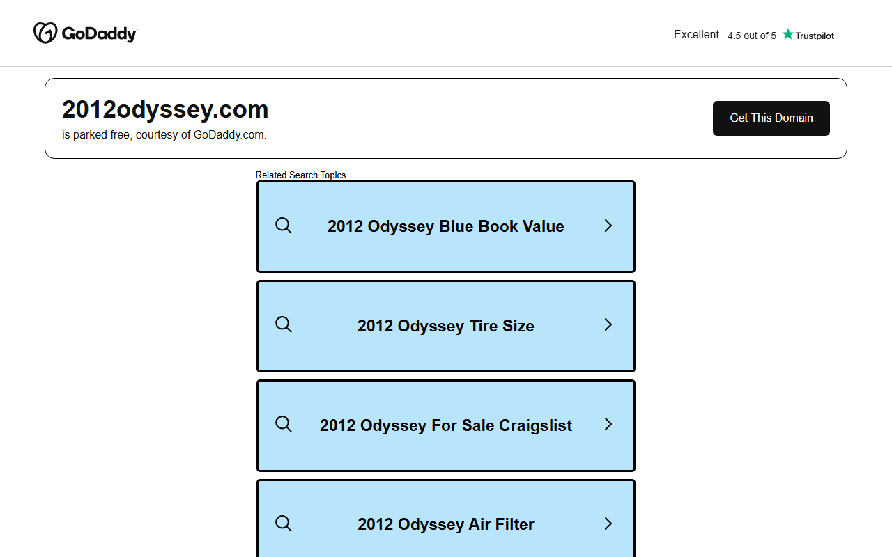 2012odyssey.com screenshot