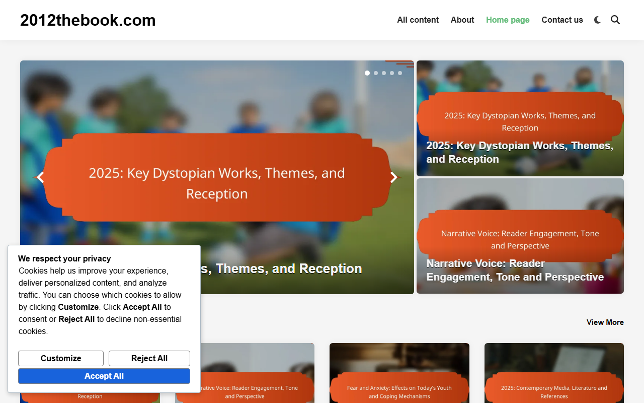 2012thebook.com screenshot
