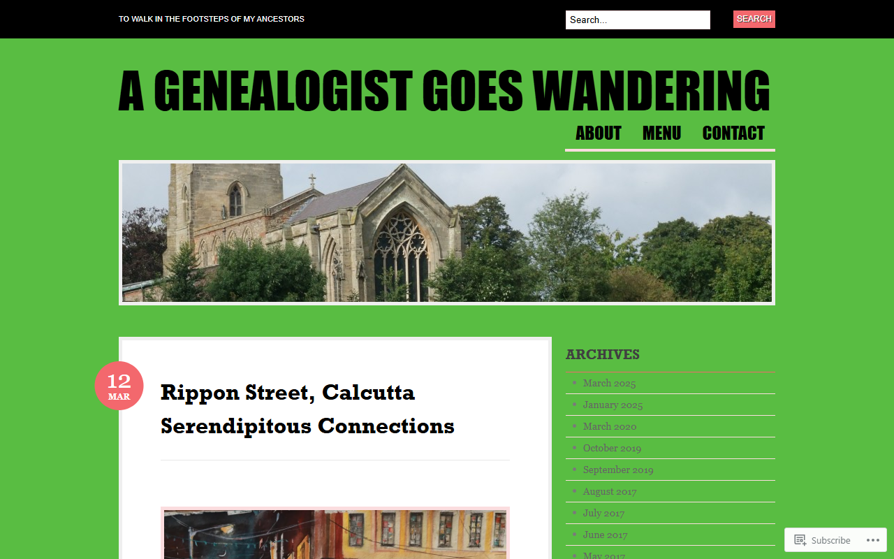 2012wanderings.com screenshot