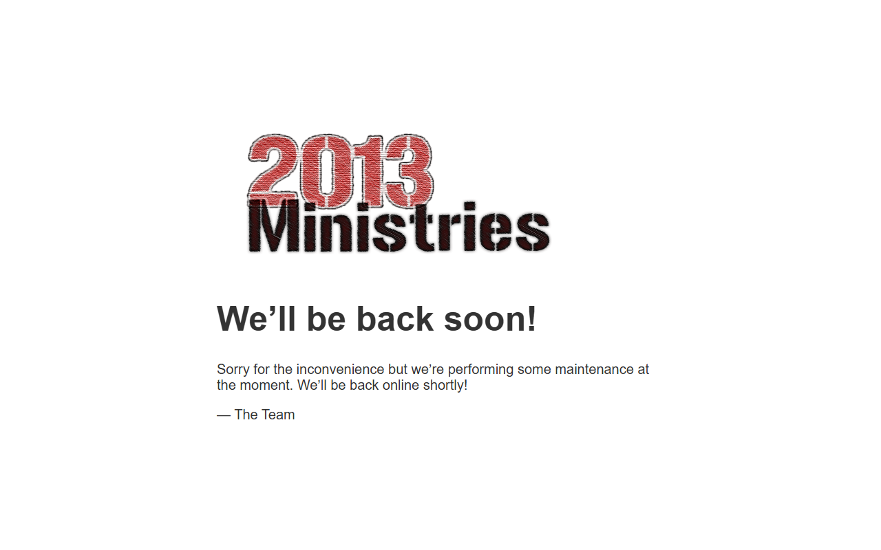 2013ministries.com screenshot
