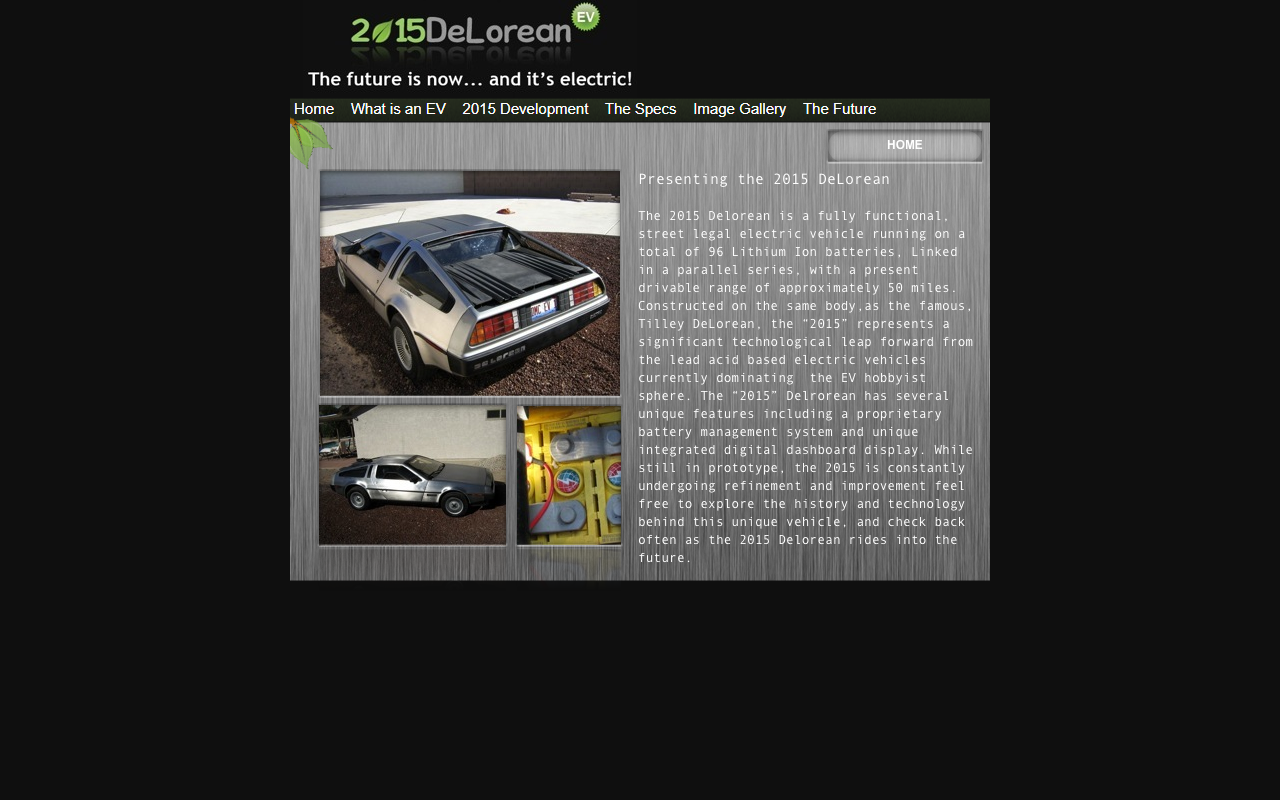 2015delorean.com screenshot