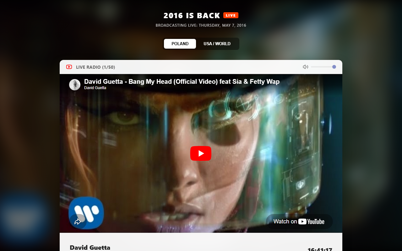 2016isback.com screenshot