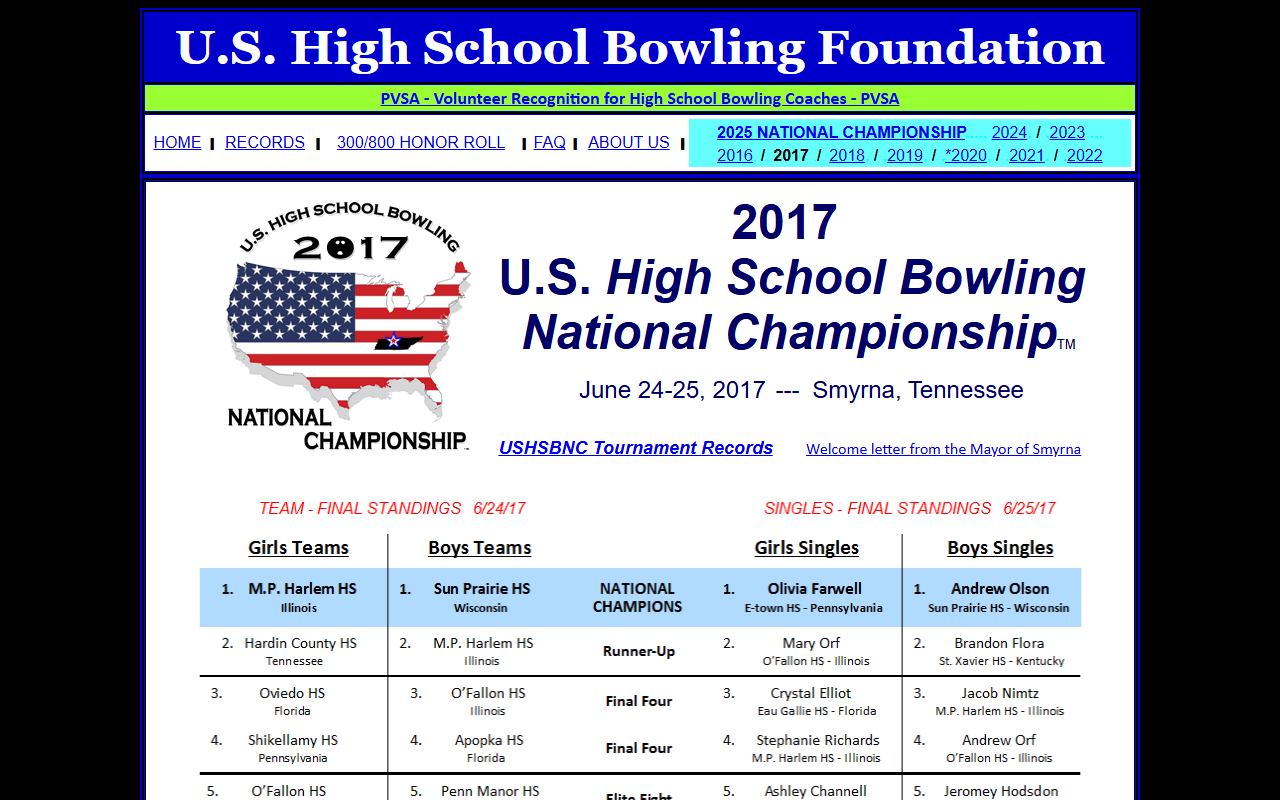 2017bowling.com screenshot