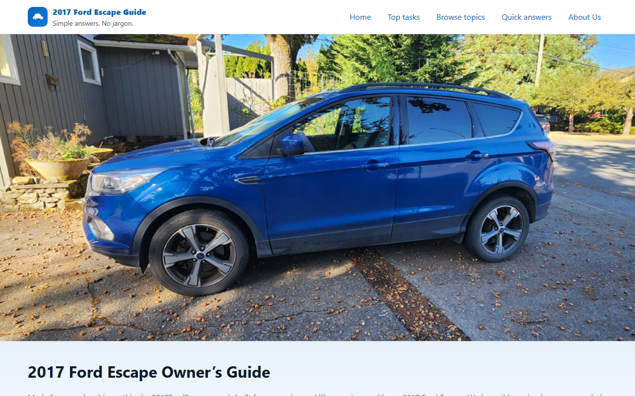 2017fordescape.com screenshot