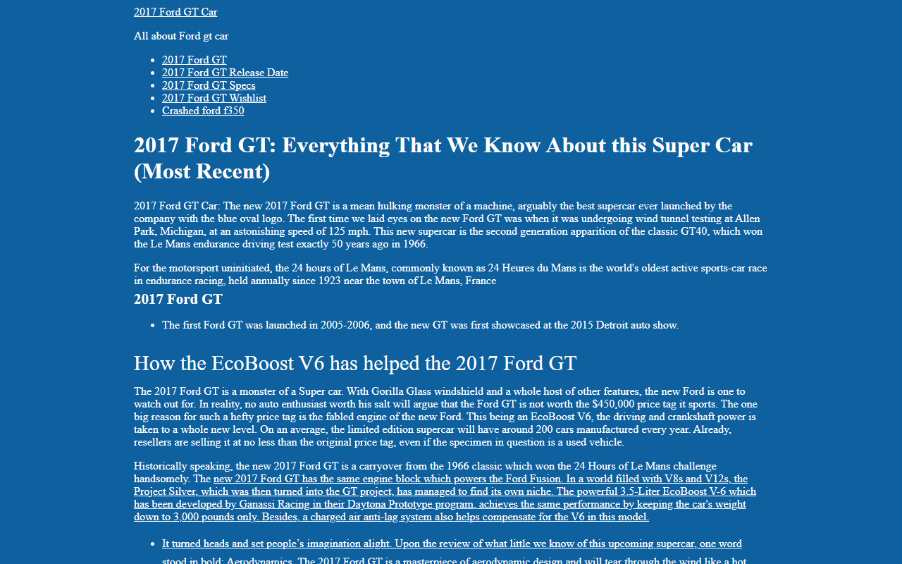 2017fordgtcar.com screenshot