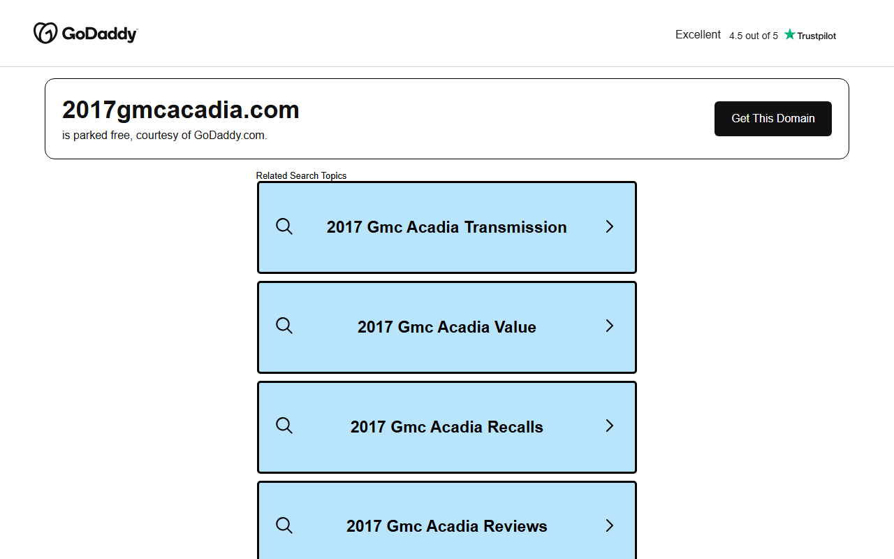 2017gmcacadia.com screenshot