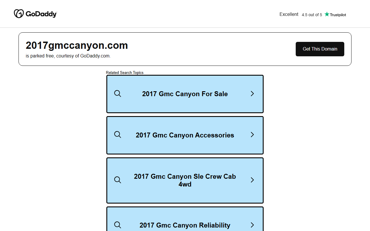 2017gmccanyon.com screenshot