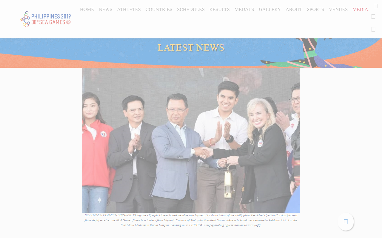 2019seagames.com screenshot