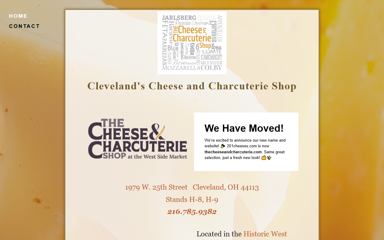201cheeses.com screenshot