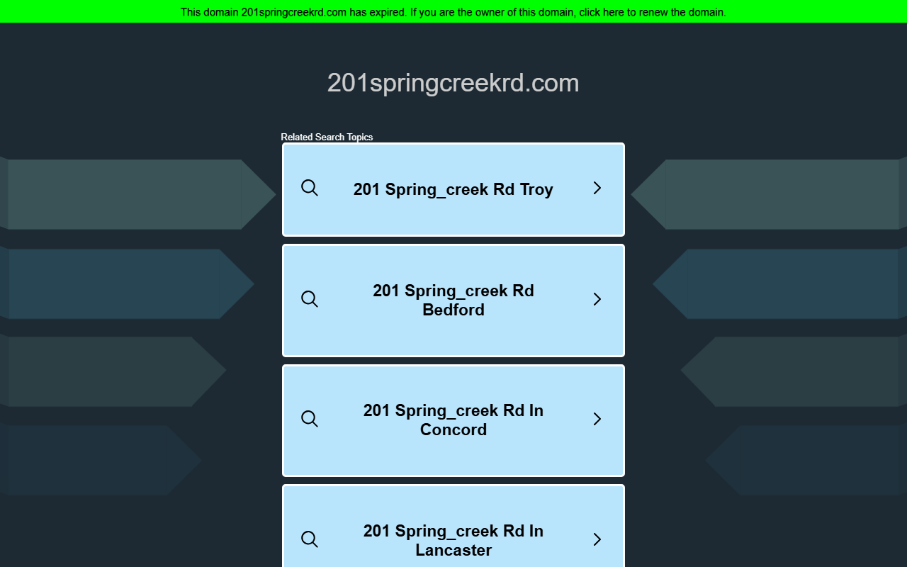 201springcreekrd.com screenshot