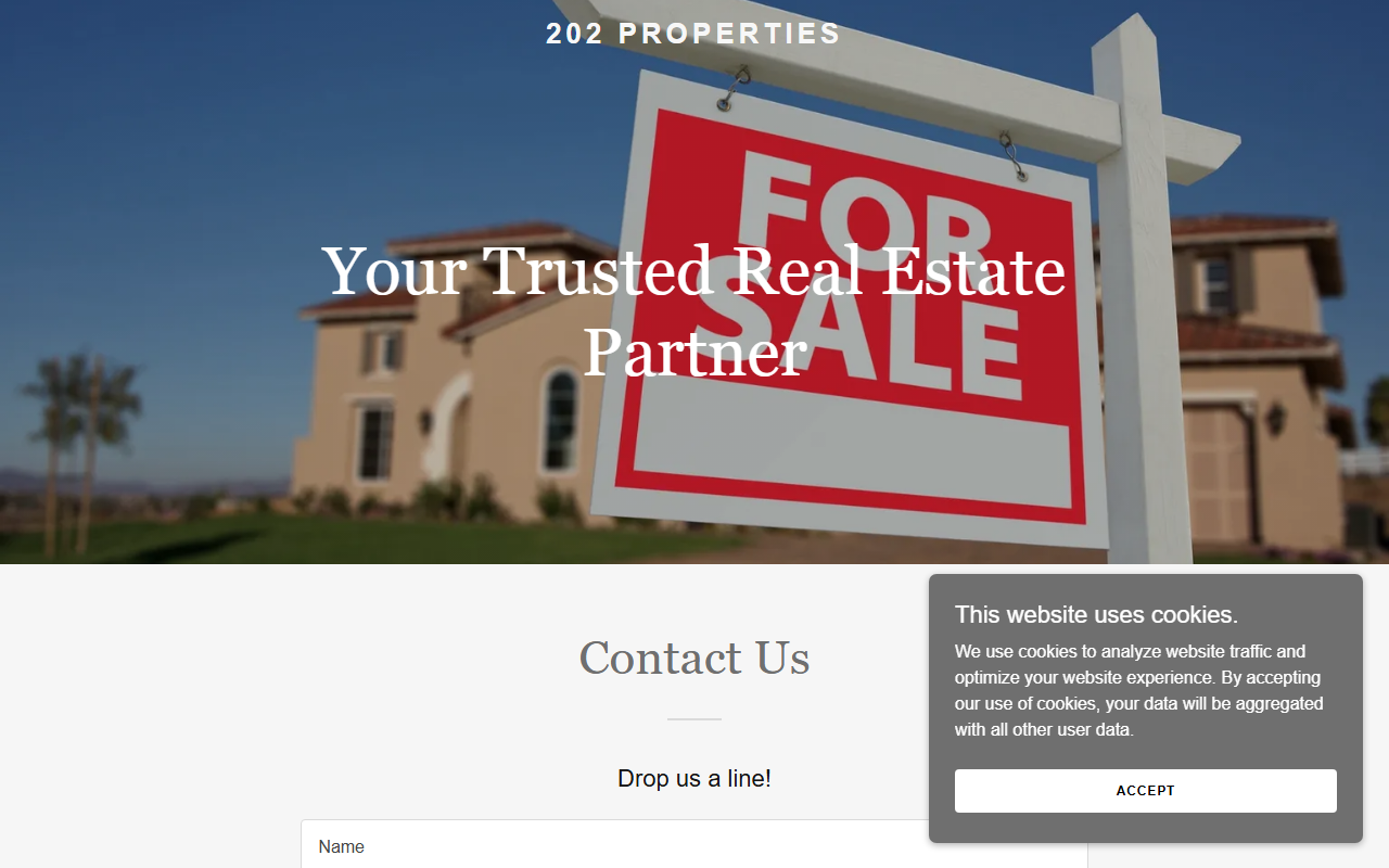 202-properties.com screenshot