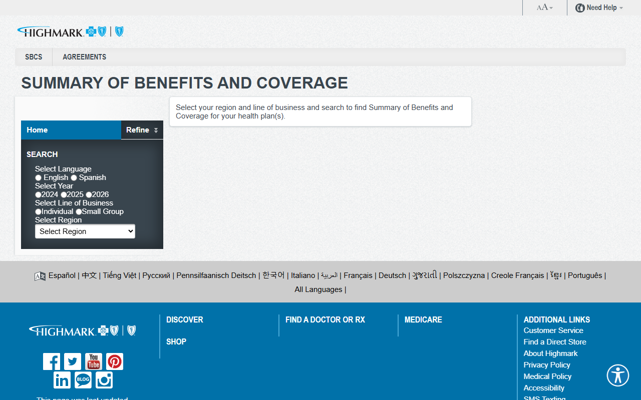 2022highmarksbcs.com screenshot