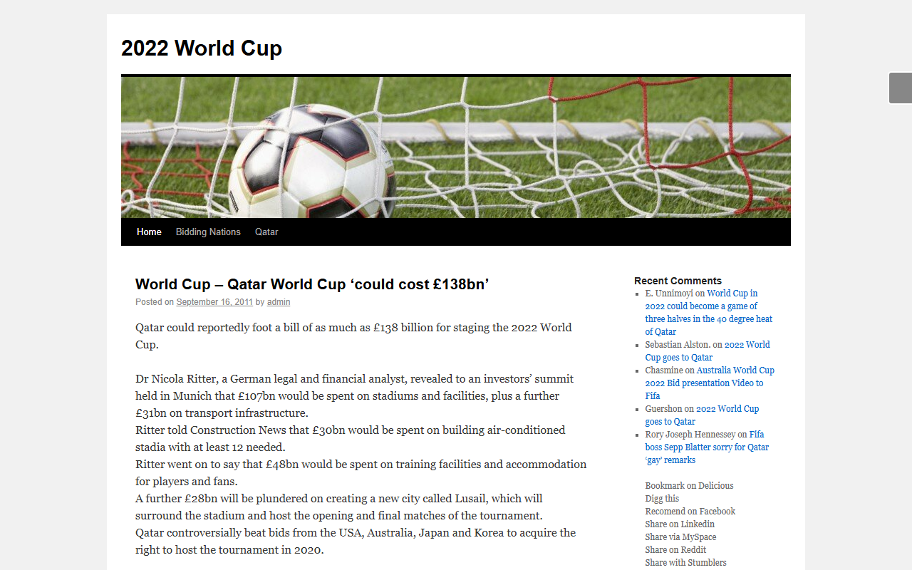 2022worldcup.com screenshot