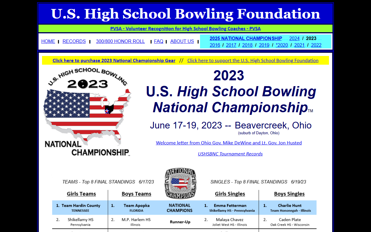 2023championship.com screenshot