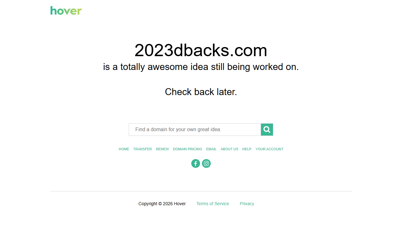 2023dbacks.com screenshot