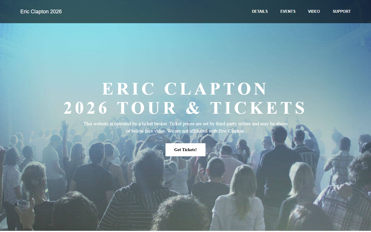 2023ericclapton.com screenshot