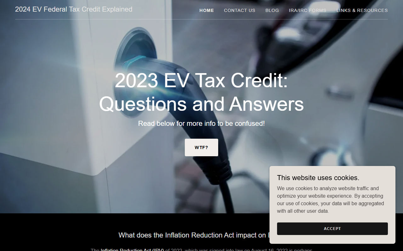 2023evtaxcredit.com screenshot
