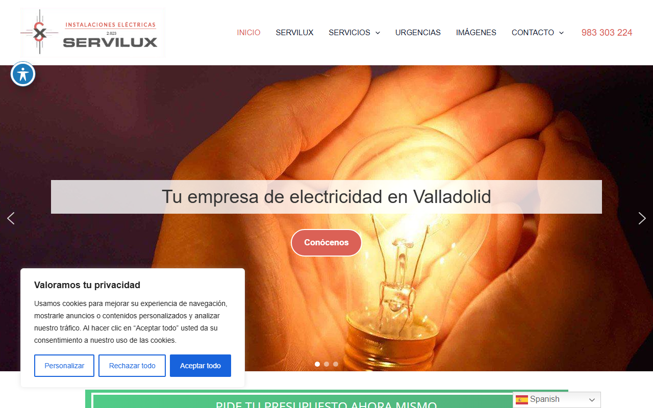 2023servilux.com screenshot