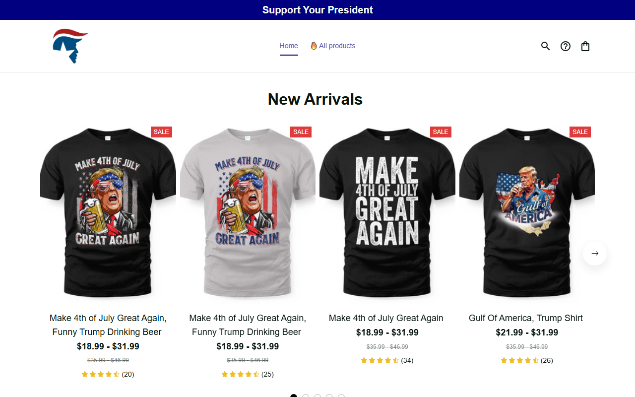 2024trumpagain.com screenshot