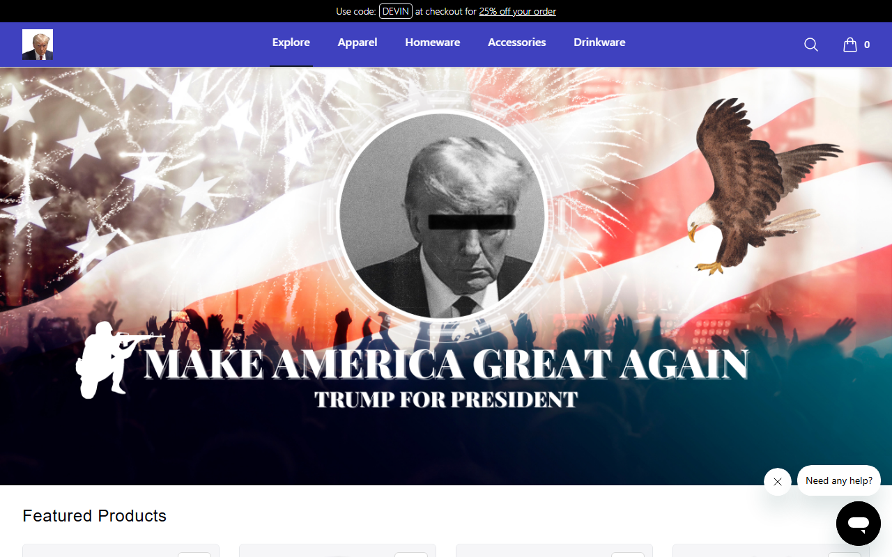 2024trumpmugshot.com screenshot