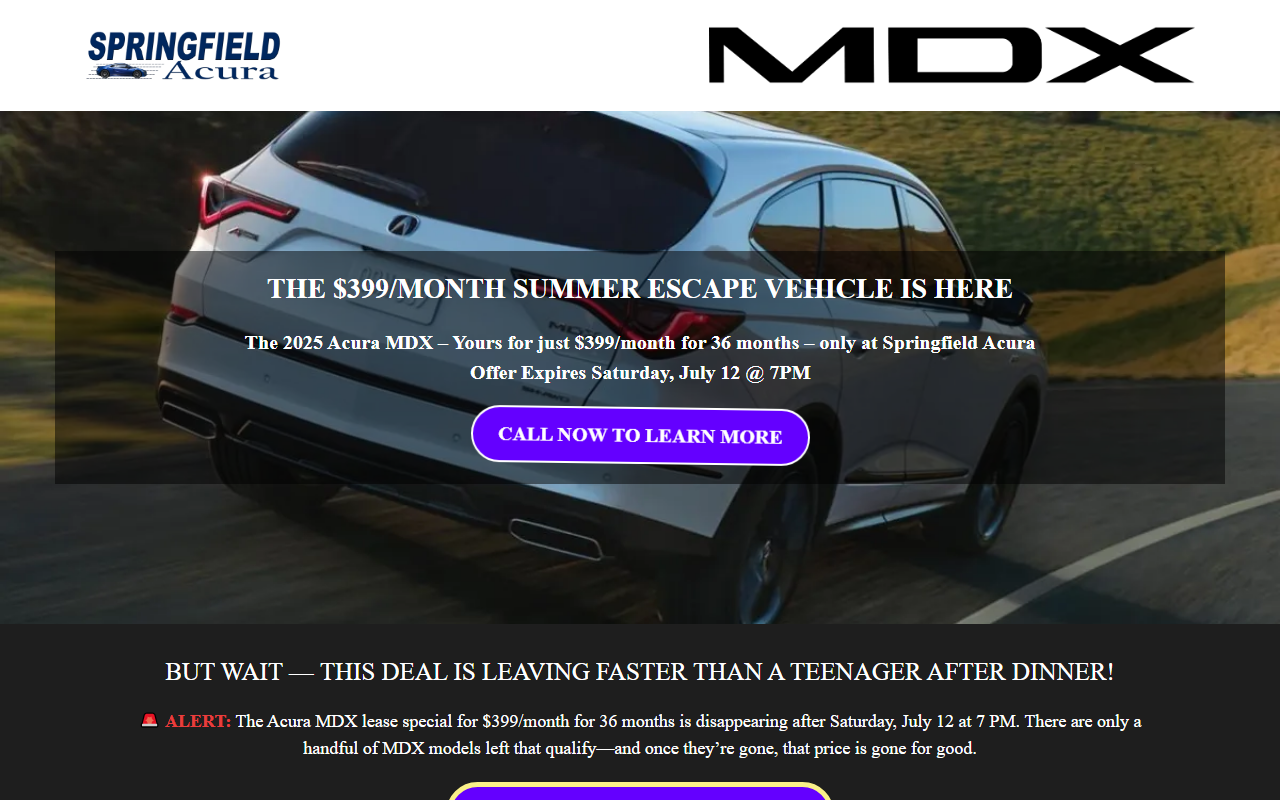 2025acuramdx.com screenshot