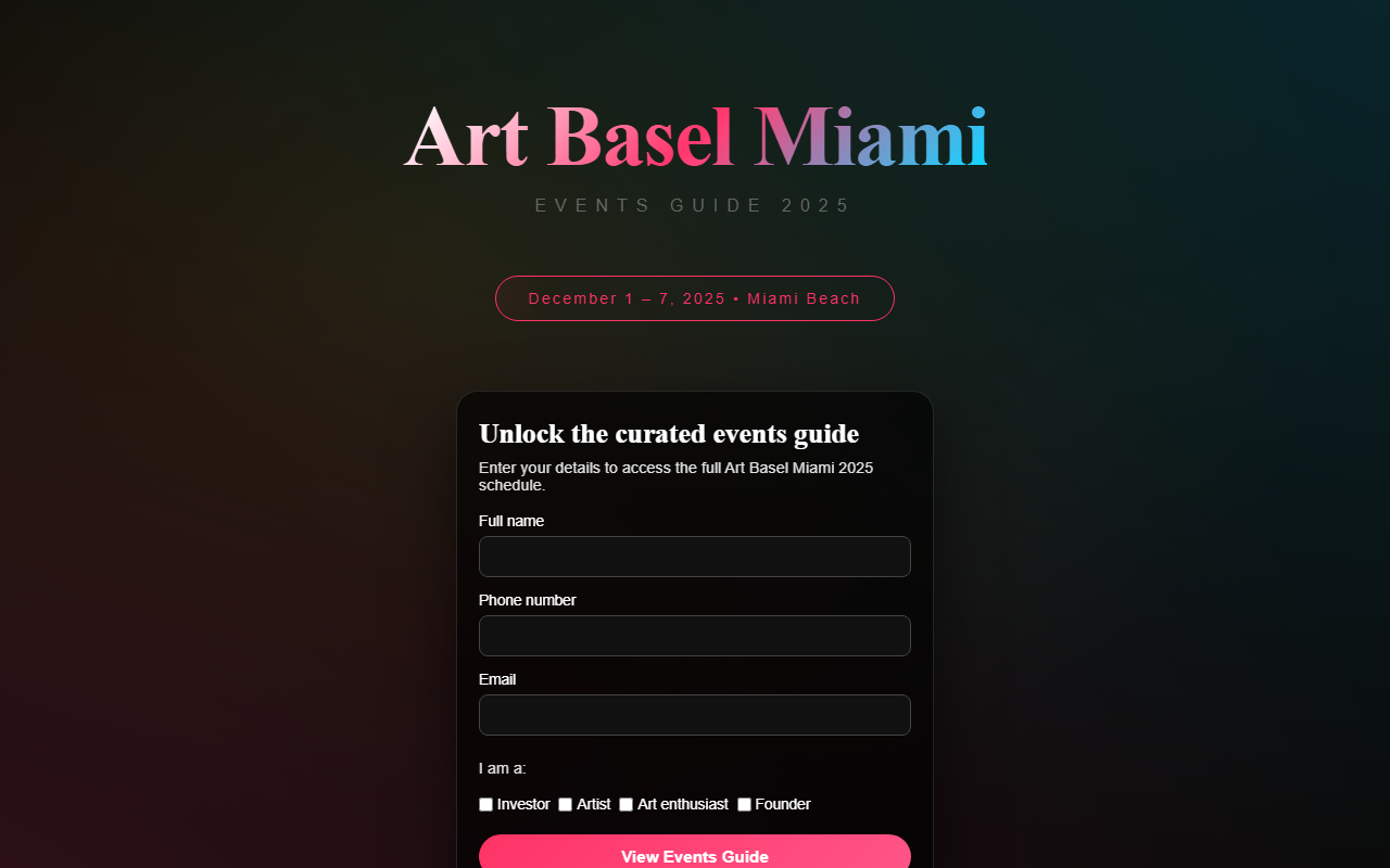2025artbasel.com screenshot