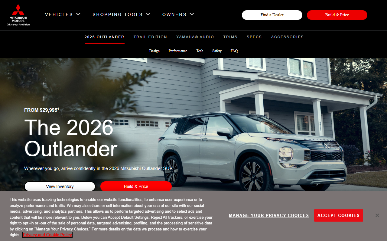 2025outlander.com screenshot