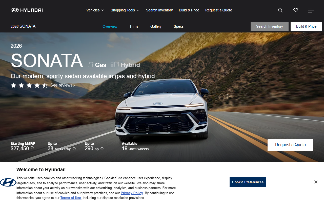 2025sonata.com screenshot