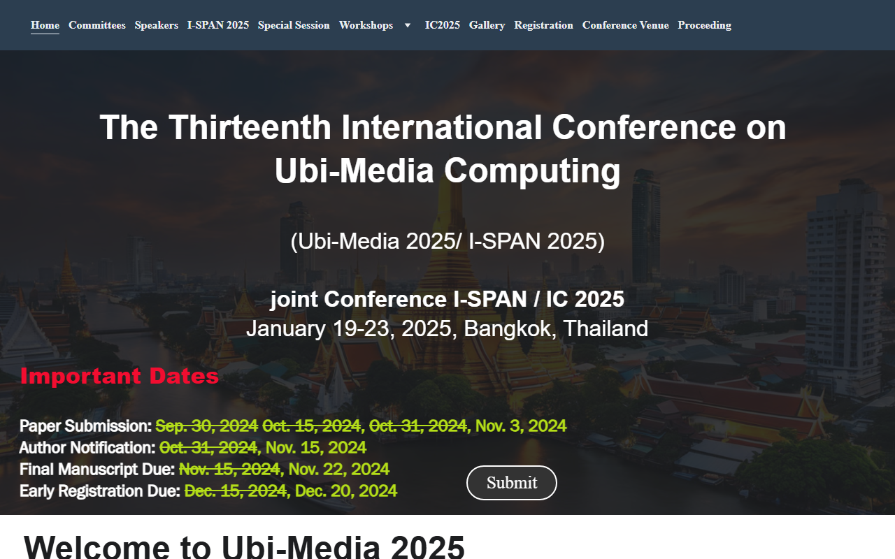 2025umediaconf.com screenshot