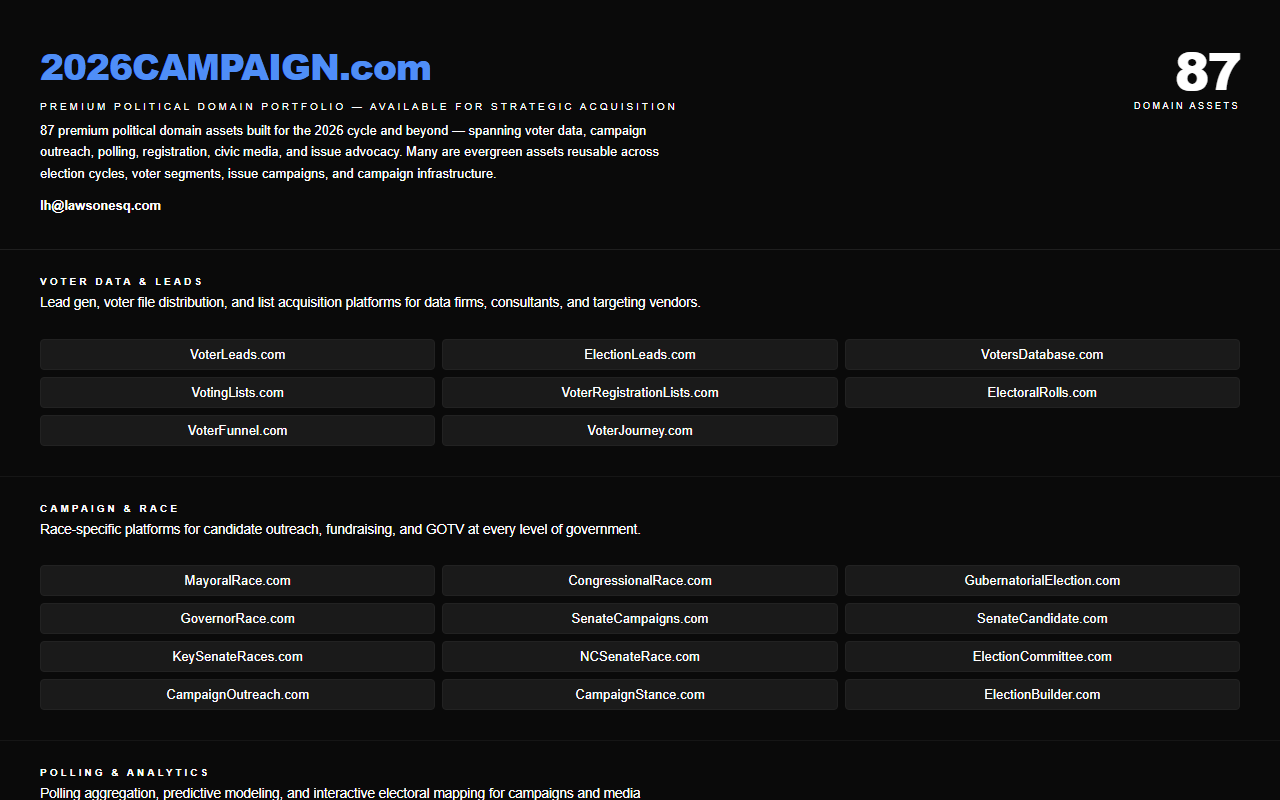 2026campaign.com screenshot