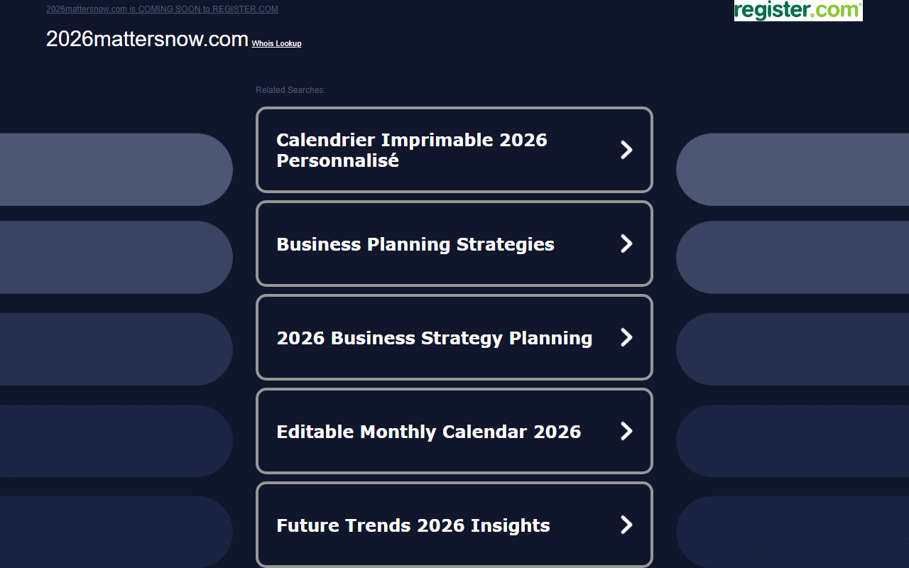 2026mattersnow.com screenshot