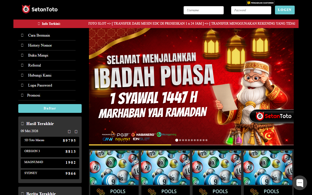 2026setantoto100.com screenshot