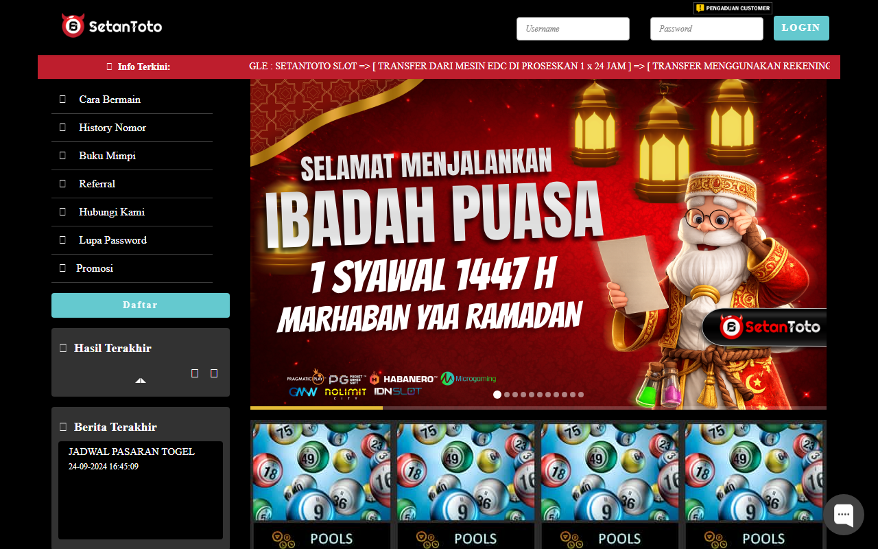 2026setantoto400.com screenshot