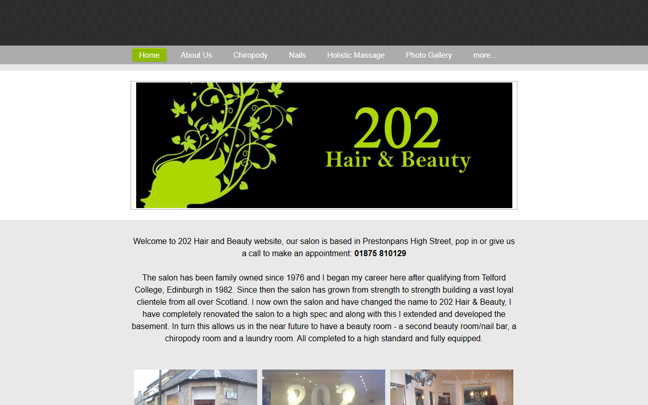 202hairandbeauty.com screenshot