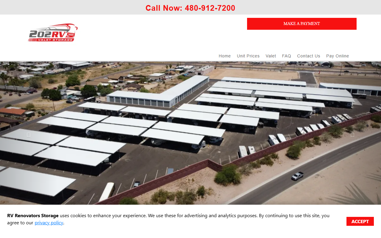 202valetstorage.com screenshot