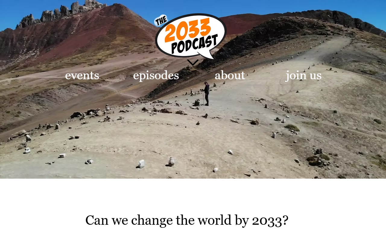 2033podcast.com screenshot
