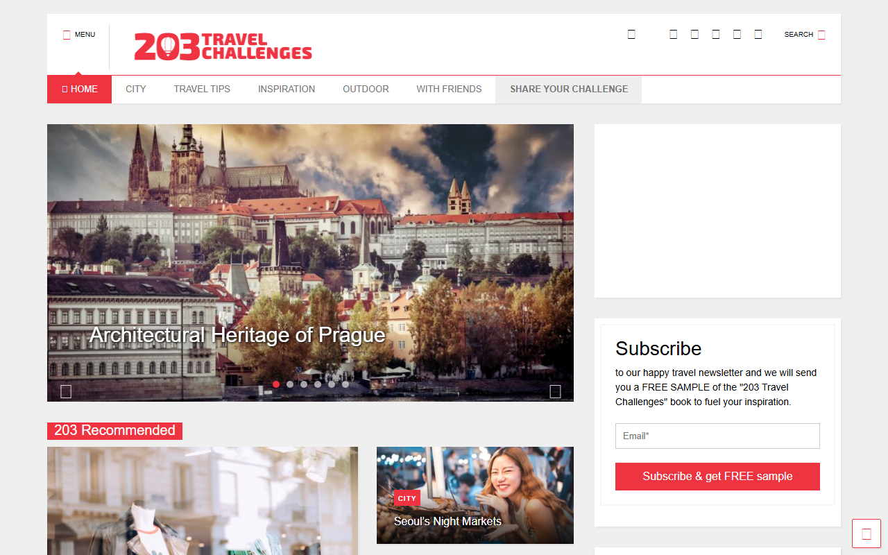 203challenges.com screenshot