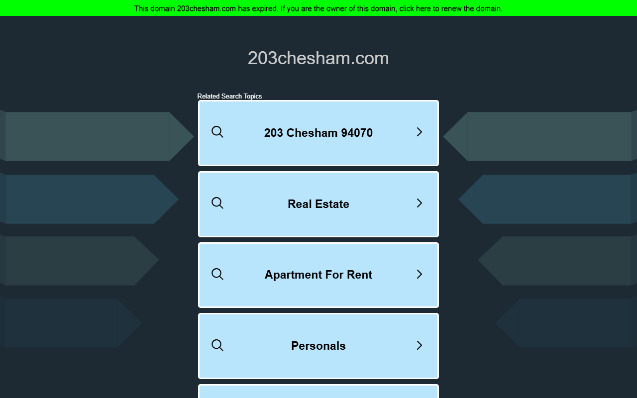 203chesham.com screenshot