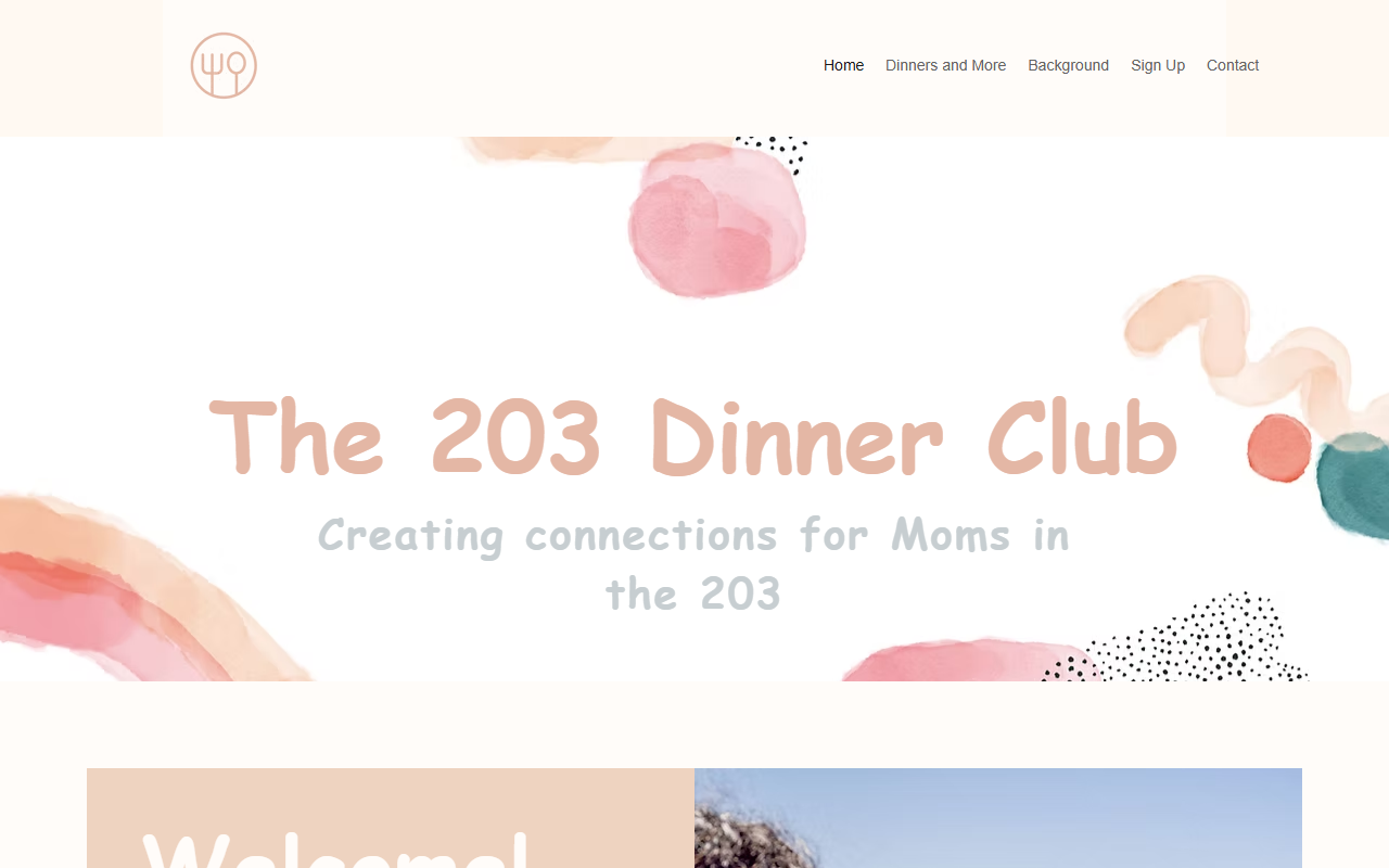 203dinnerclub.com screenshot