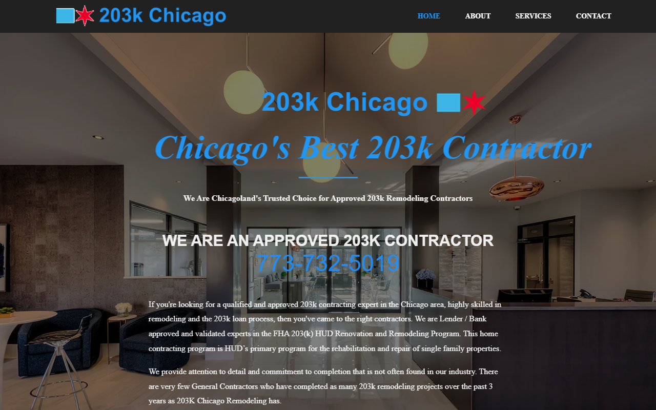 203kchicago.com screenshot