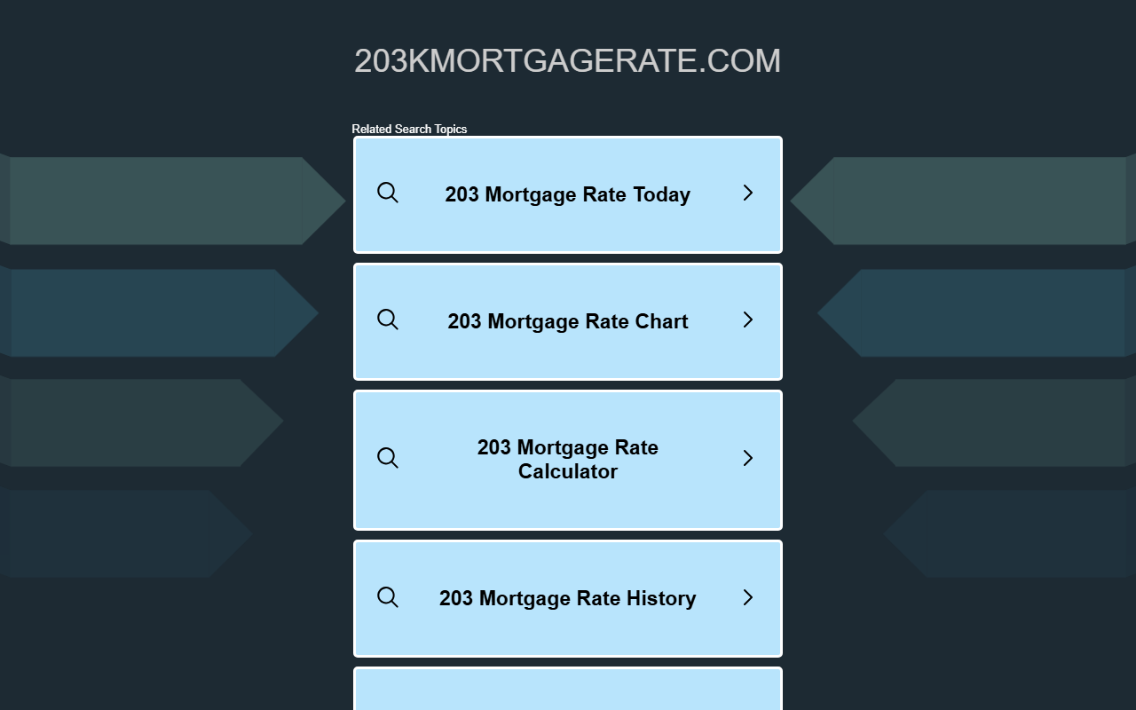 203kmortgagerate.com screenshot